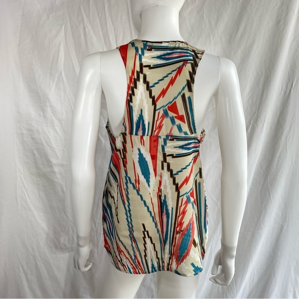 Allen B. Sleeveless Abstract Racer Back Shell - Picture 3 of 6